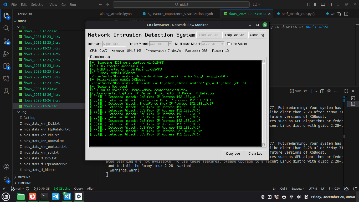 Network Intrusion Detection System (NIDS)