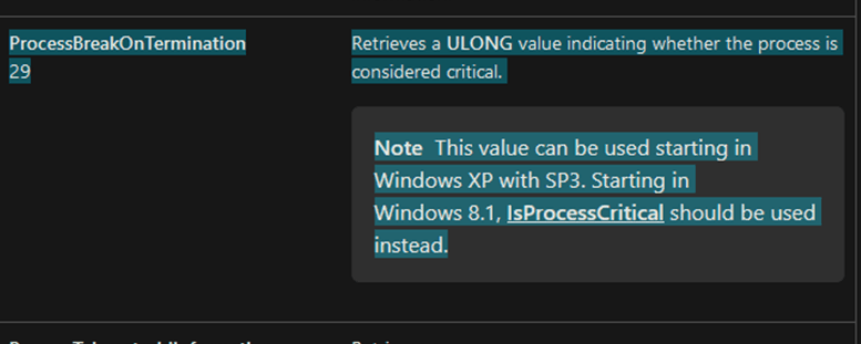 Figure 33 Microsoft official documentation
